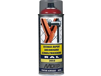 Spray paint - MoTip Ral, 3002 high gloss carmine red, 400ml